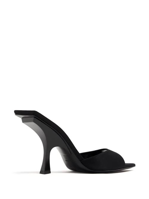 black peep toe pointed toe square open back single toe THE ATTICO | 241WS789V015100